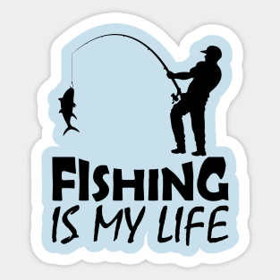Passion for Fishing | Outdoor Adventure Enthusiast Sticker
